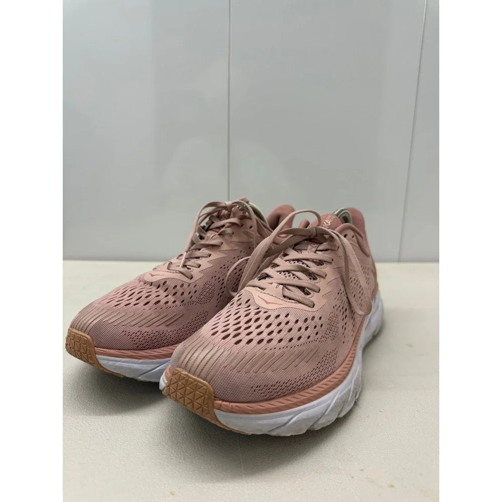 Hoka One One Clifton 7 Womens Running Shoes Pink Morning Mist 1110509 Size 10.5